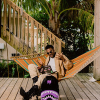 SPRAYGROUND® BACKPACK SHARK CENTRAL LIGHT PURPLE BACKPACK