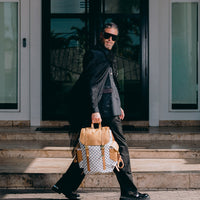 SPRAYGROUND® BACKPACK EMBOSSED CREAM CHECK MONTE CARLO