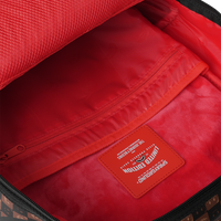 SPRAYGROUND® BACKPACK SHARKS IN PARIS WTF BUBBLE BROWN CHECK BACKPACK