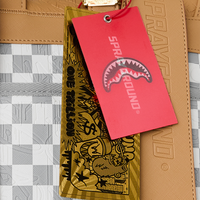 SPRAYGROUND® BACKPACK EMBOSSED CREAM CHECK MONTE CARLO