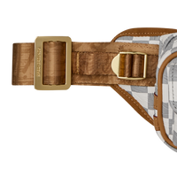 SPRAYGROUND® CROSS BODY EMBOSSED CREAM CHECK CARGO CROSSBODY