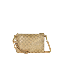 SPRAYGROUND® POUCHETTE 2 TONE GOLD TRINITY CROSSOVER CLUTCH