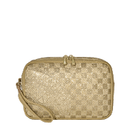 SPRAYGROUND® POUCHETTE 2 TONE GOLD TRINITY CROSSOVER CLUTCH