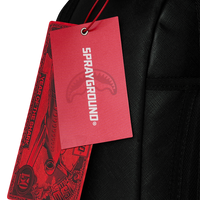SPRAYGROUND® BACKPACK SHARK CENTRAL BLACK EMBROIDERED SHARK BACKPACK