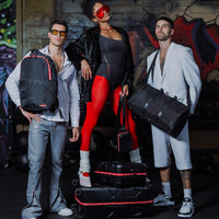 SPRAYGROUND® LUGGAGE PRINTED ZIPPER SHARK CARRY-ON LUGGAGE