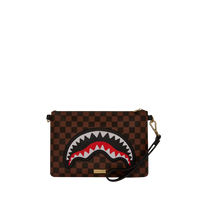 SAWTOOTH SHARKS IN PARIS CROSSOVER CLUTCH