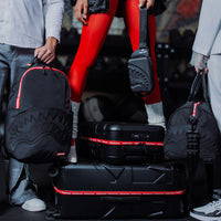 SPRAYGROUND® LUGGAGE PRINTED ZIPPER SHARK FULL-SIZE LUGGAGE