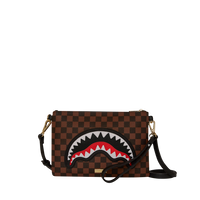 SAWTOOTH SHARKS IN PARIS CROSSOVER CLUTCH