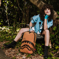 SPRAYGROUND® BACKPACK SHARK CENTRAL DLX-FAUX SUEDE BACKPACK