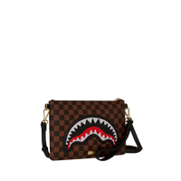 SAWTOOTH SHARKS IN PARIS CROSSOVER CLUTCH