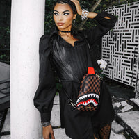 SAWTOOTH SHARKS IN PARIS ONE-STRAP SLING