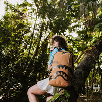 SPRAYGROUND® BACKPACK SHARK CENTRAL DLX-FAUX SUEDE BACKPACK