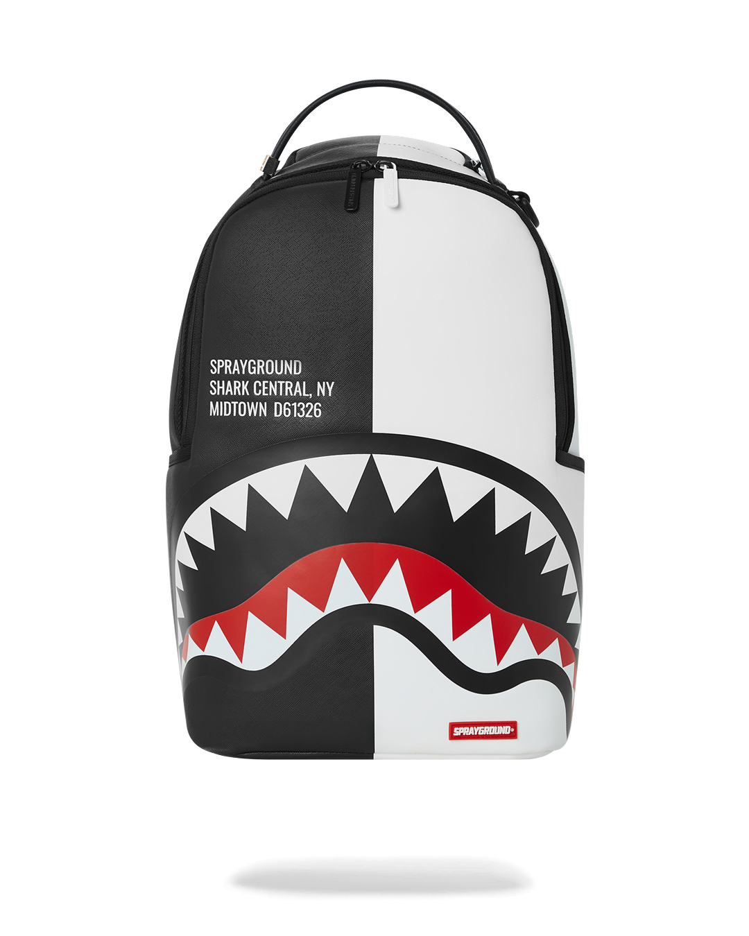 SHARK CENTRAL SPLIT BACKPACK BLK WHT DLXV