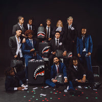 SPRAYGROUND® BACKPACK SHARKS IN PARIS WTF BUBBLY BLACK CHECK BACKPACK