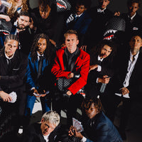 SPRAYGROUND® BACKPACK SHARKS IN PARIS WTF BUBBLY BLACK CHECK BACKPACK