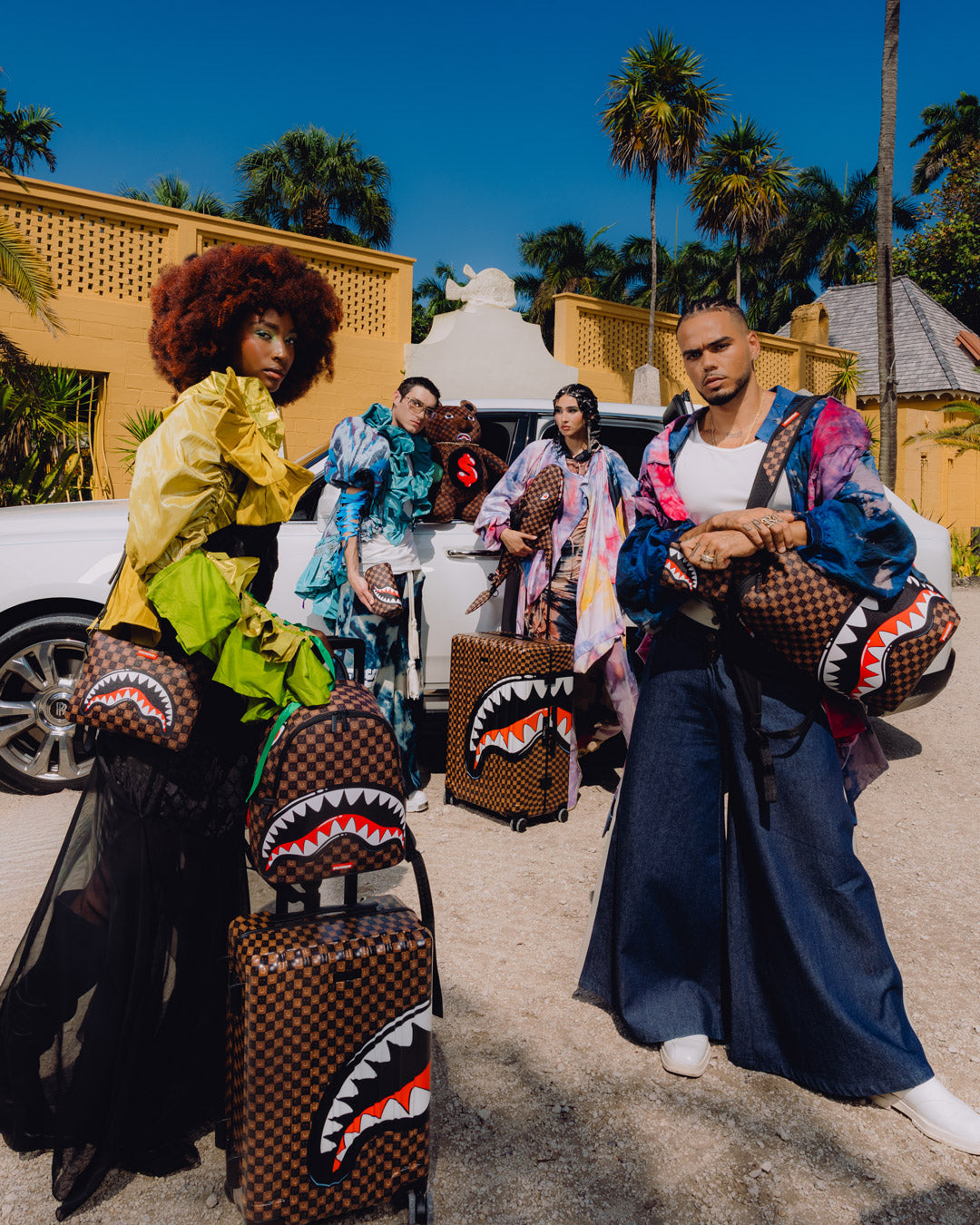 SPRAYGROUND® BACKPACK SHARKS IN PARIS GRIN & GRIND MONEYBEAR BACKPACK