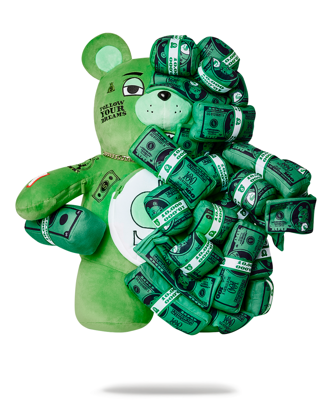 SPRAYGROUND® BACKPACK MONEY ON MONEY TEDDYBEAR BACKPACK