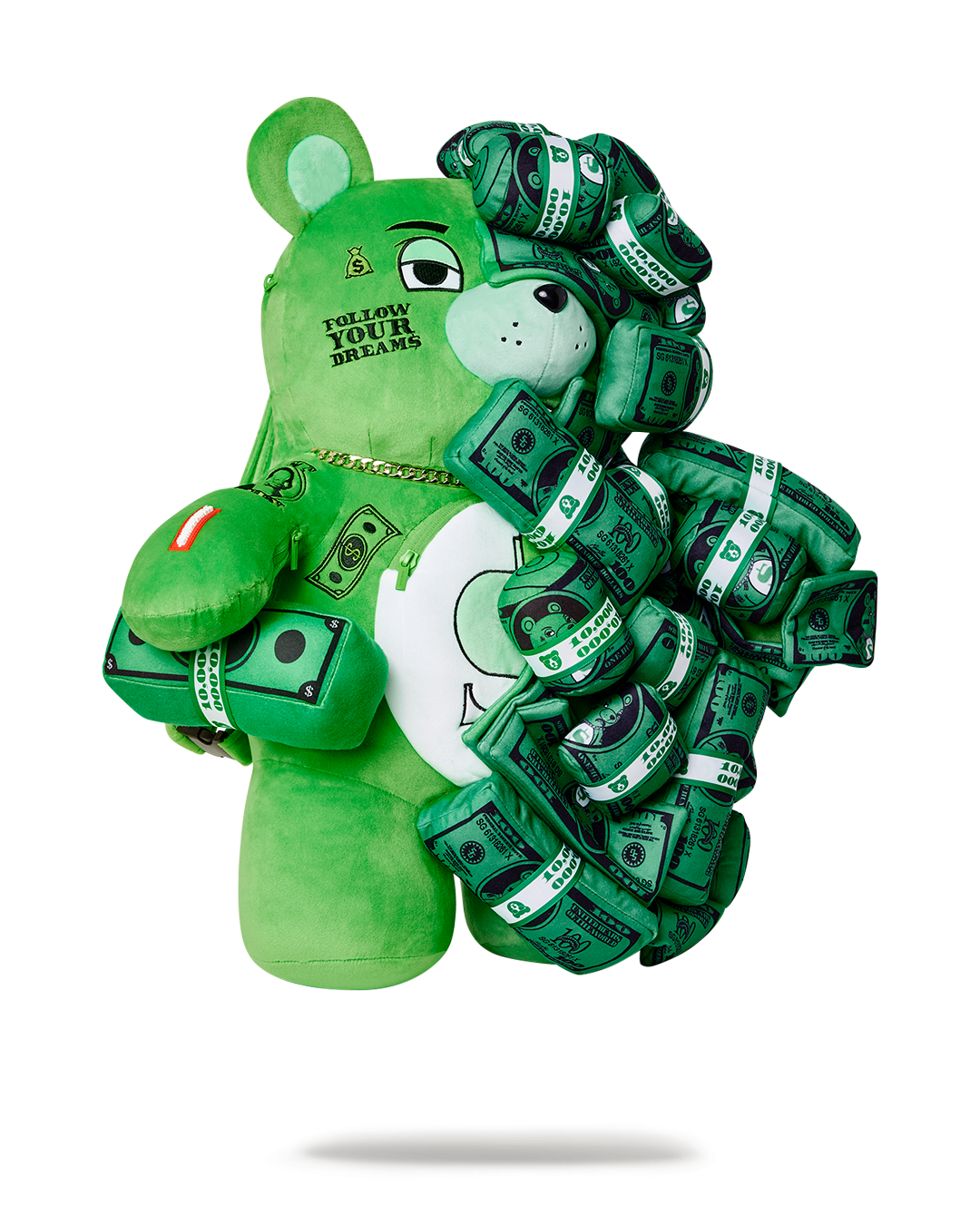 SPRAYGROUND® BACKPACK MONEY ON MONEY TEDDYBEAR BACKPACK