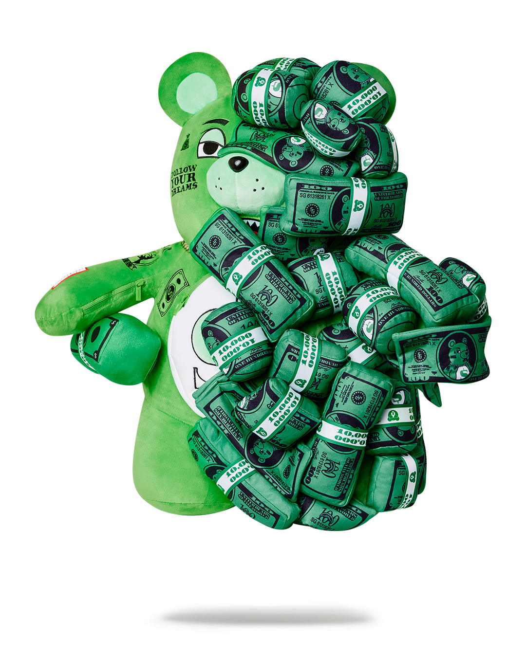 SPRAYGROUND® BACKPACK MONEY ON MONEY TEDDYBEAR BACKPACK