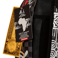 SPRAYGROUND® BACKPACK A.I.8 AFRICAN INTELLIGENCE SHARKGLYPHS BACKPACK