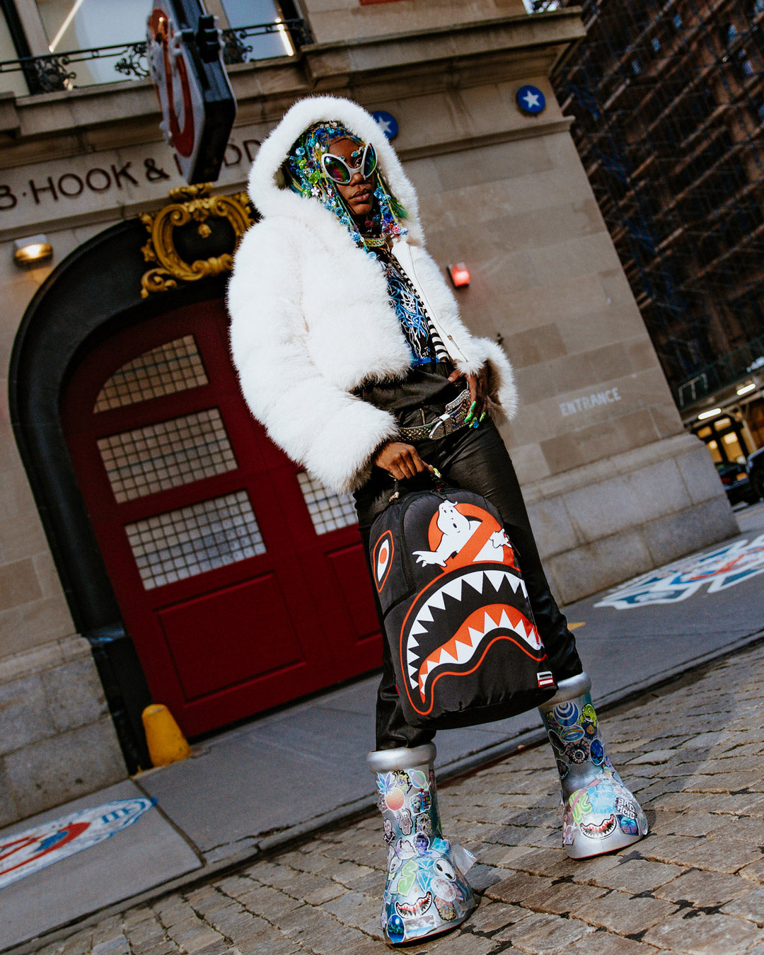 SPRAYGROUND® BACKPACK GHOSTBUSTERS LOGO AND SHARK MOUTH