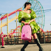 ZIPPER PINK PUNK BACKPACK