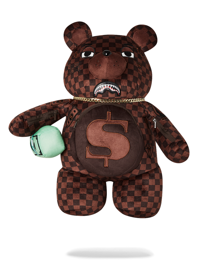 LENTICULAR EFFECTS MONEYBEAR TEDDYBEAR BACKPACK