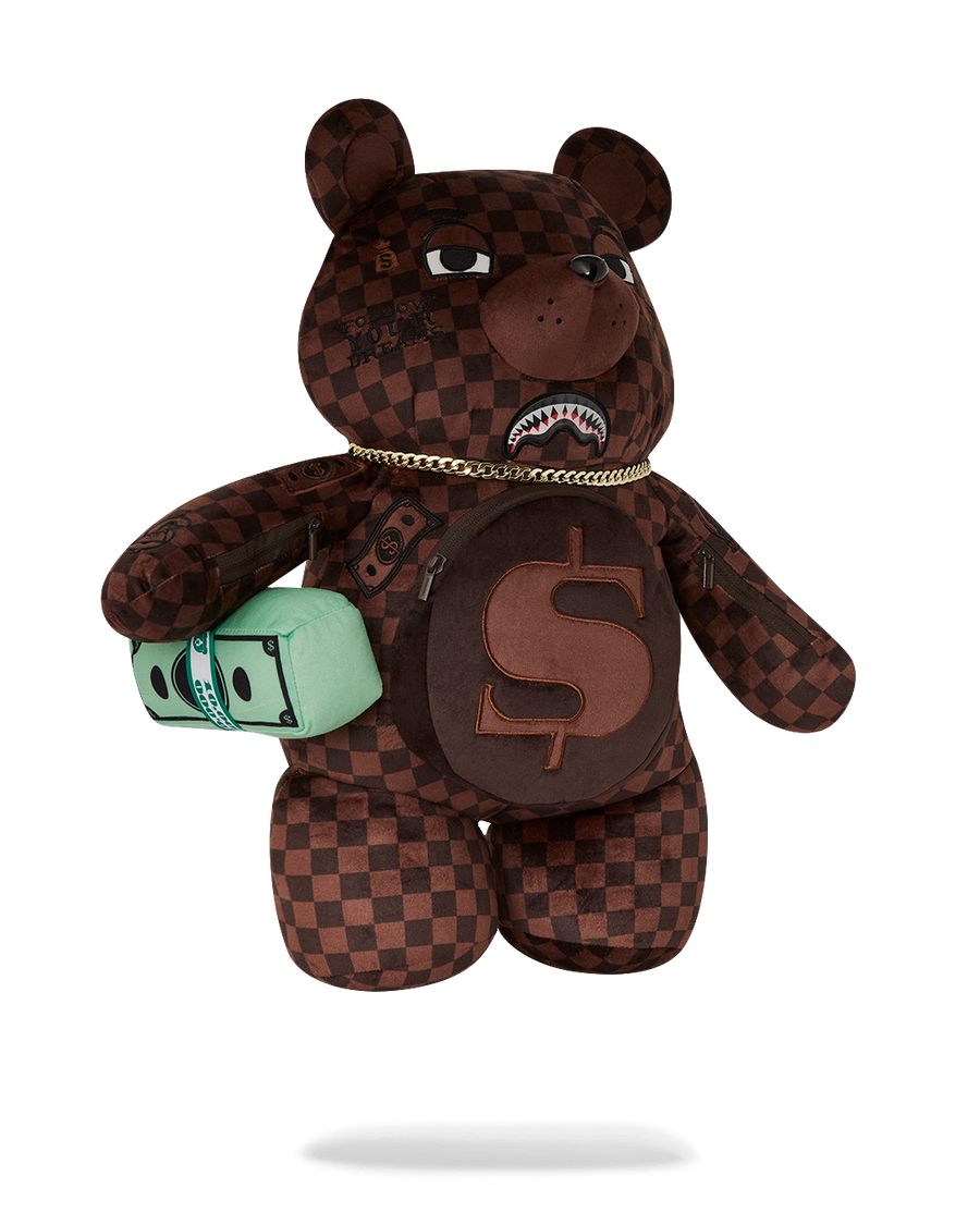 LENTICULAR EFFECTS MONEYBEAR TEDDYBEAR BACKPACK