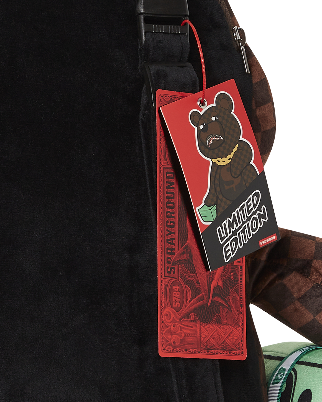 LENTICULAR EFFECTS MONEYBEAR TEDDYBEAR BACKPACK