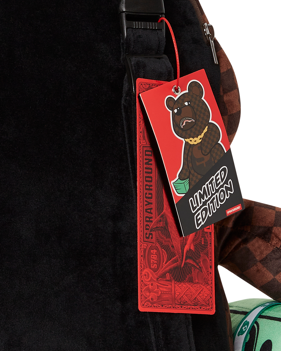 LENTICULAR EFFECTS MONEYBEAR TEDDYBEAR BACKPACK