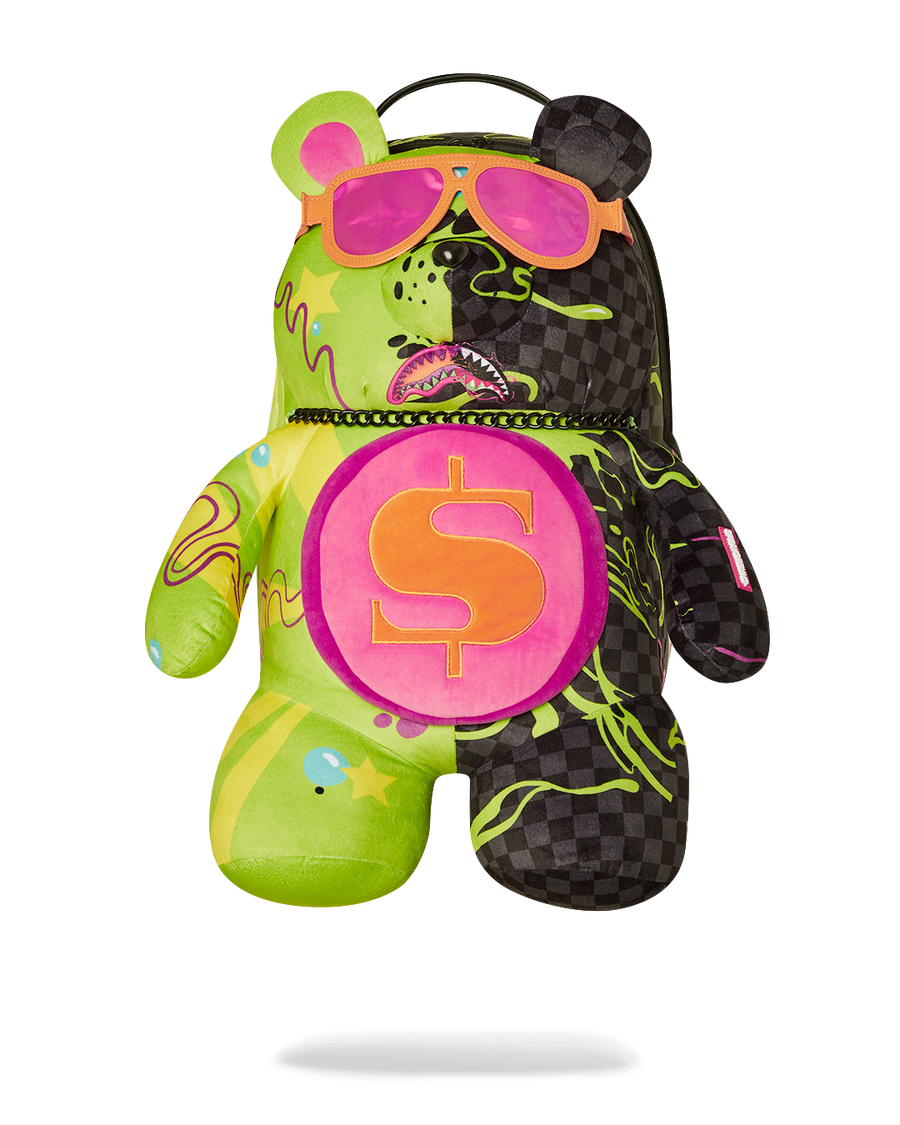 SLIME DIME MONEYBEAR TEDDYBEAR ON BACKPACK