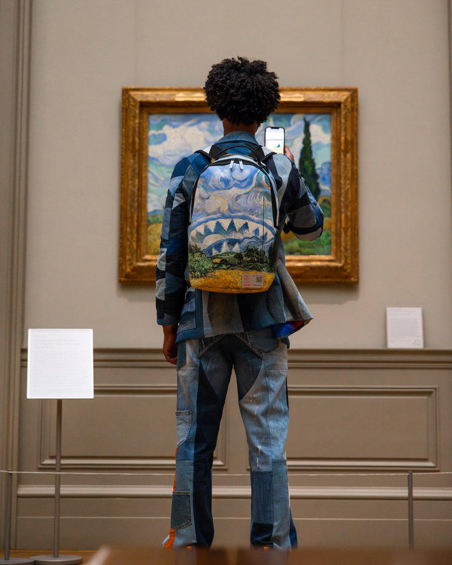 THE MET VAN GOGH WHEAT FIELD WITH CYPRESSES BACKPACK