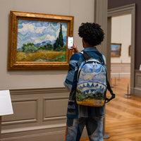 THE MET VAN GOGH WHEAT FIELD WITH CYPRESSES BACKPACK