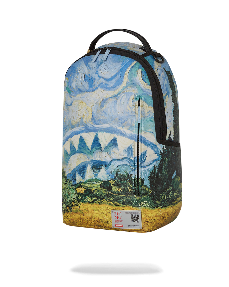 THE MET VAN GOGH WHEAT FIELD WITH CYPRESSES BACKPACK