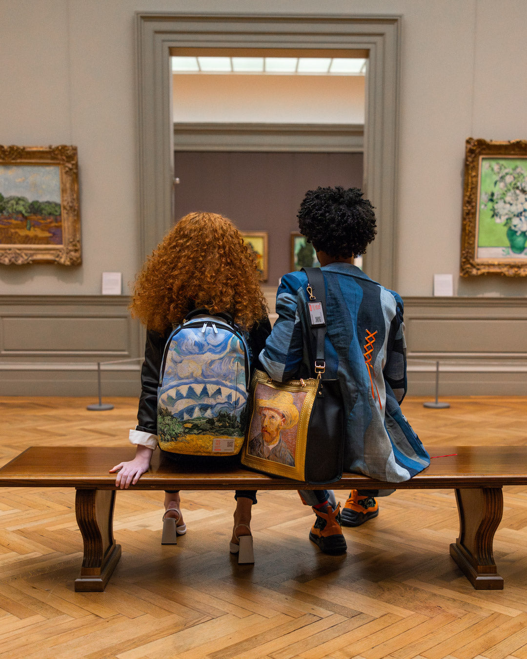 THE MET VAN GOGH WHEAT FIELD WITH CYPRESSES BACKPACK