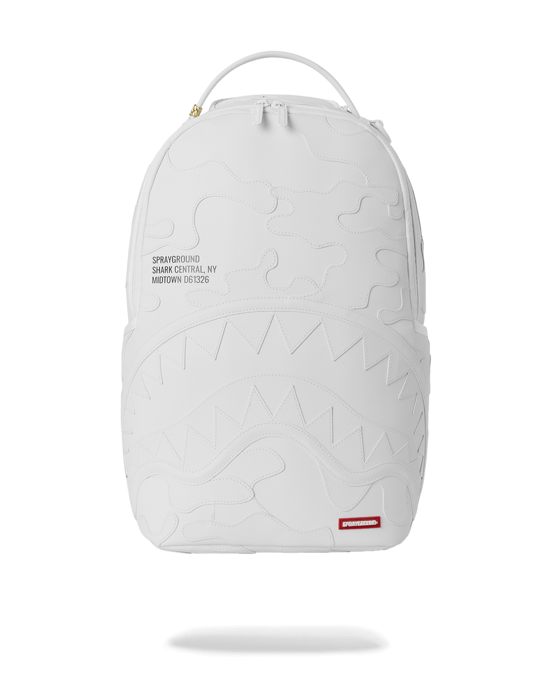 SPRAYGROUND® BACKPACK SHARK CENTRAL CAMO CUT SHARK WHITE BACKPACK