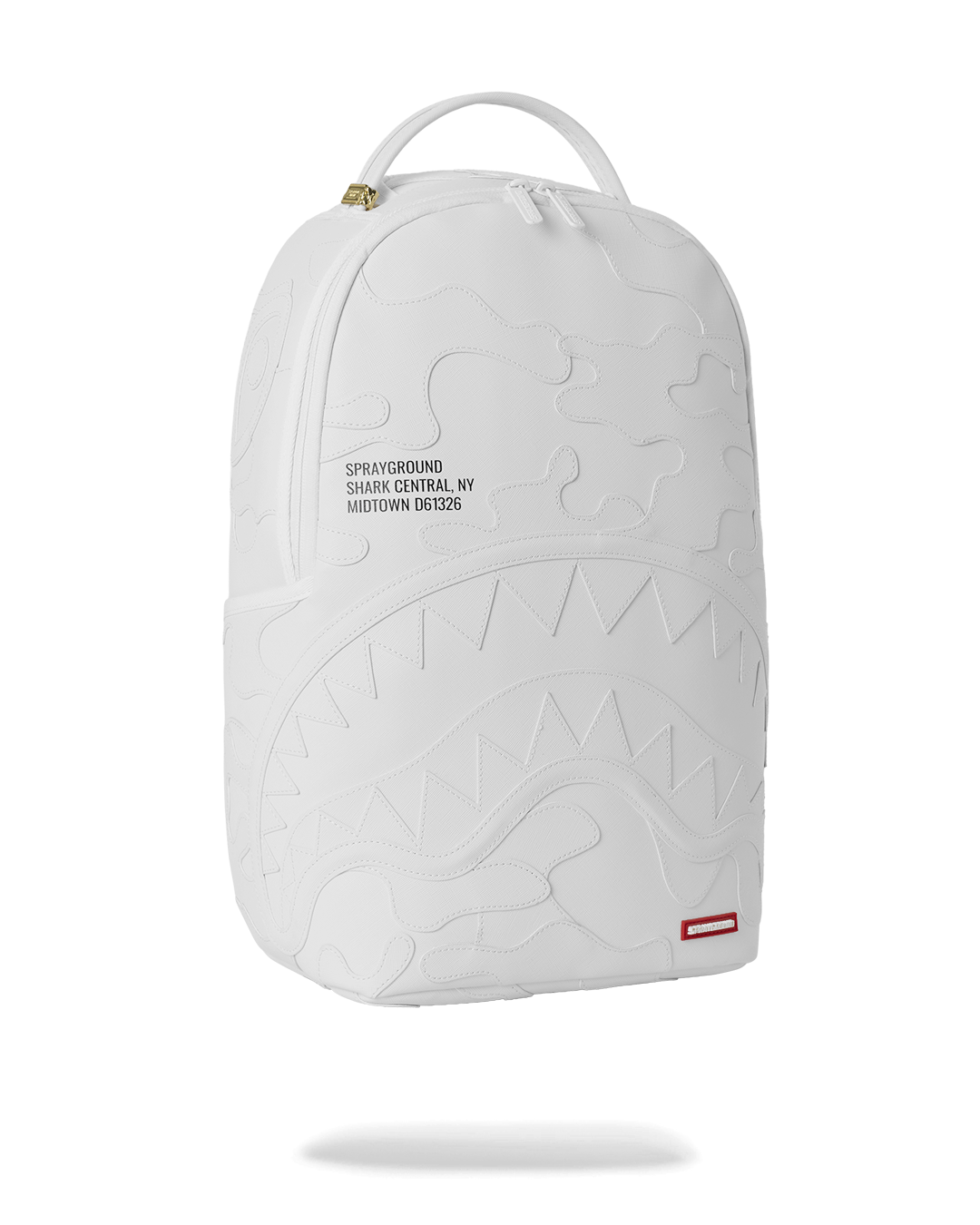 SPRAYGROUND® BACKPACK SHARK CENTRAL CAMO CUT SHARK WHITE BACKPACK