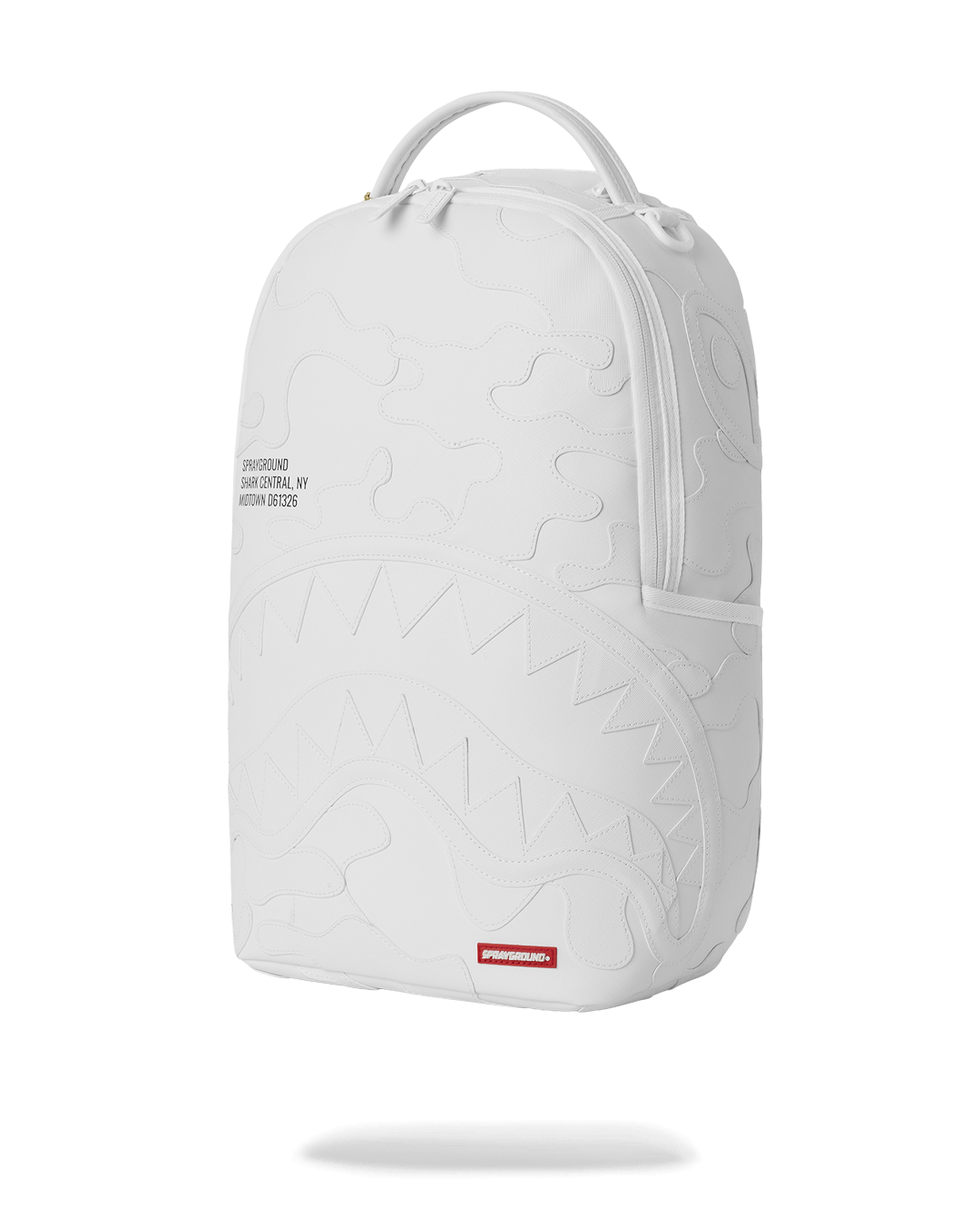 SPRAYGROUND® BACKPACK SHARK CENTRAL CAMO CUT SHARK WHITE BACKPACK