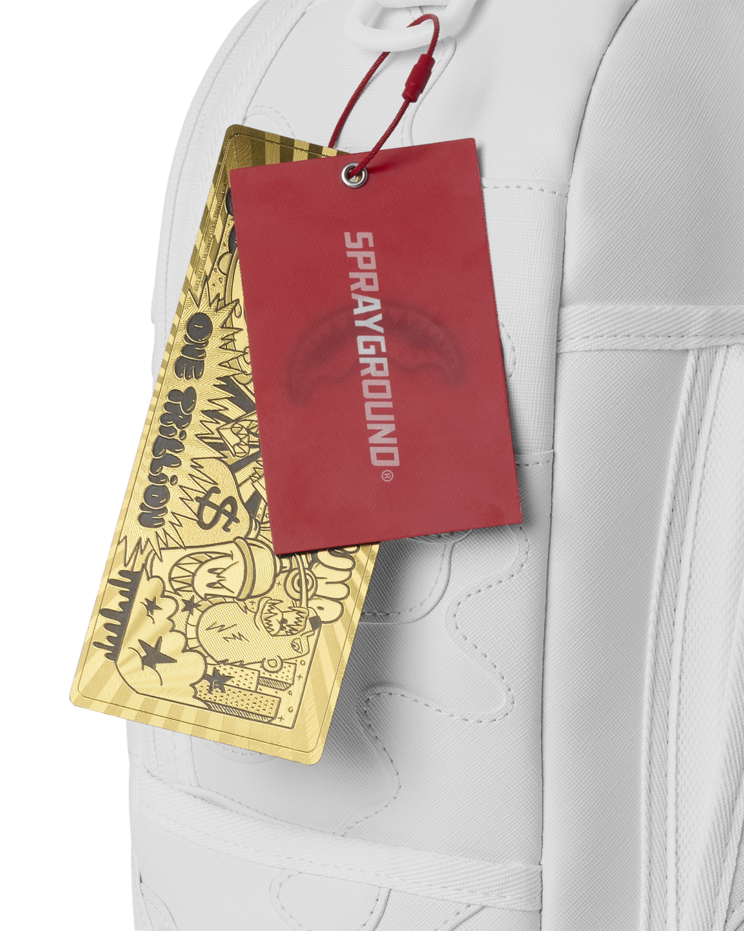 SPRAYGROUND® BACKPACK SHARK CENTRAL CAMO CUT SHARK WHITE BACKPACK
