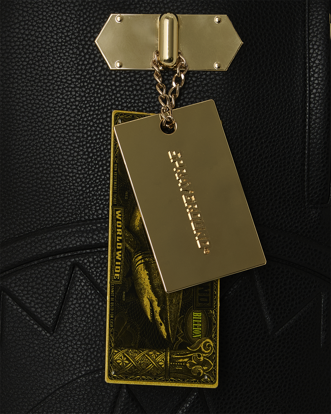 SPRAYGROUND® BACKPACK GOLDEN RESERVE METAL MONEY LOCKED HANDTAG BACKPACK