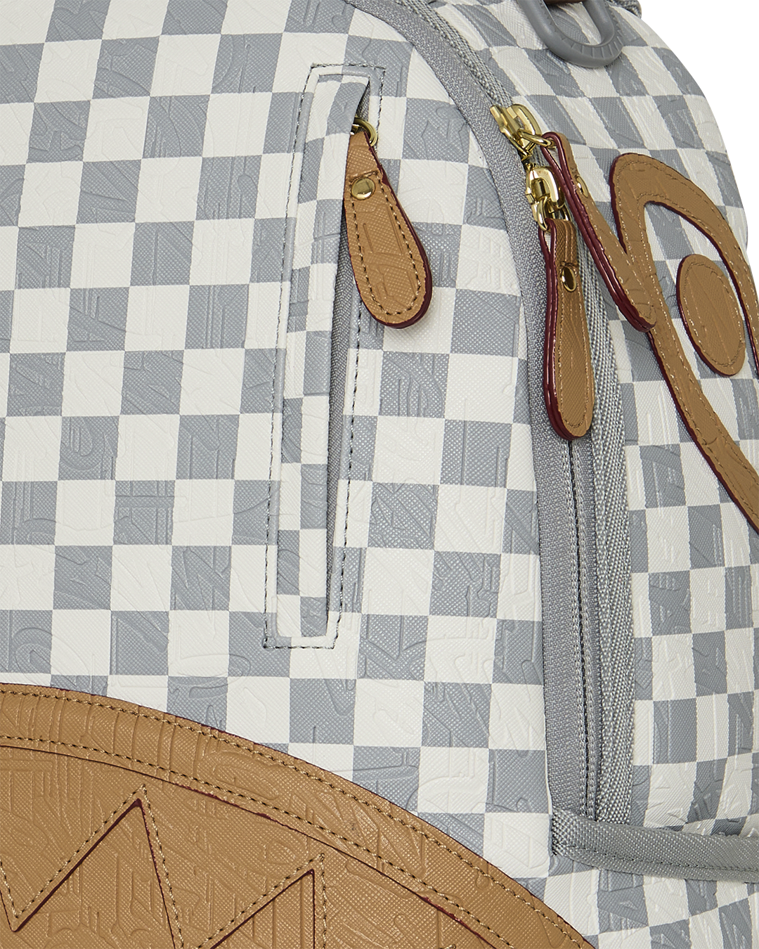 SPRAYGROUND® BACKPACK EMBOSSED CREAM CHECK BACKPACK