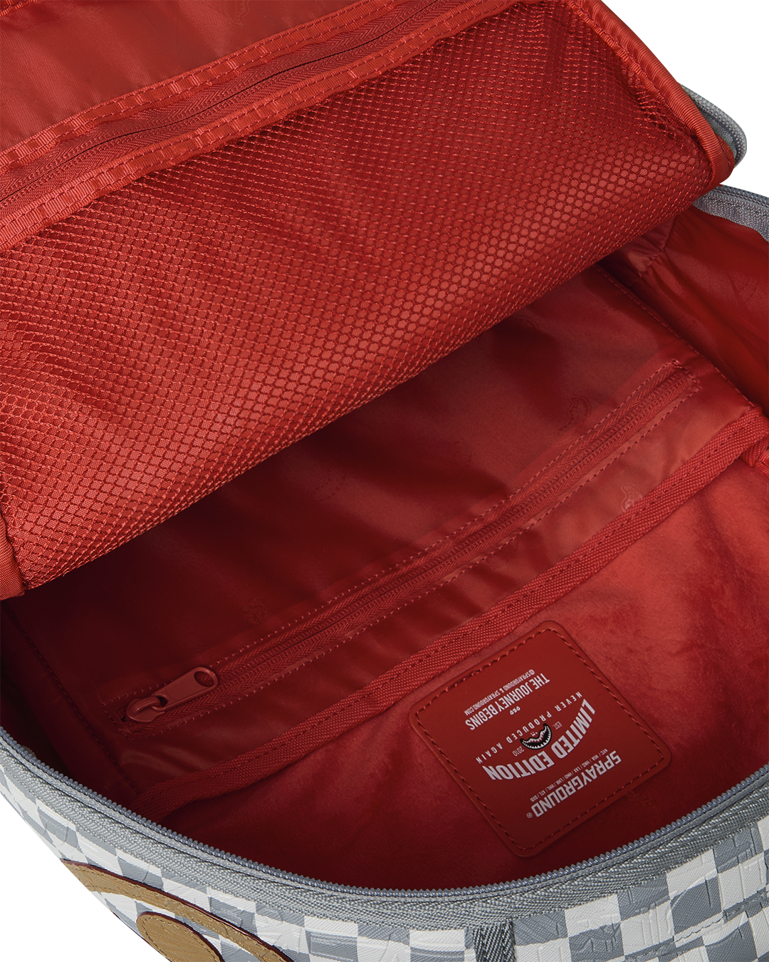 SPRAYGROUND® BACKPACK EMBOSSED CREAM CHECK BACKPACK