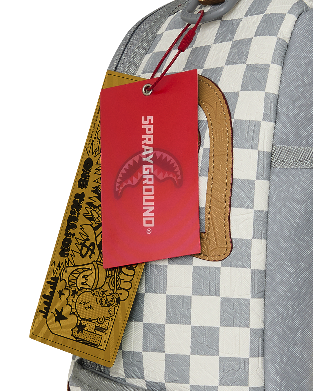 SPRAYGROUND® BACKPACK EMBOSSED CREAM CHECK BACKPACK