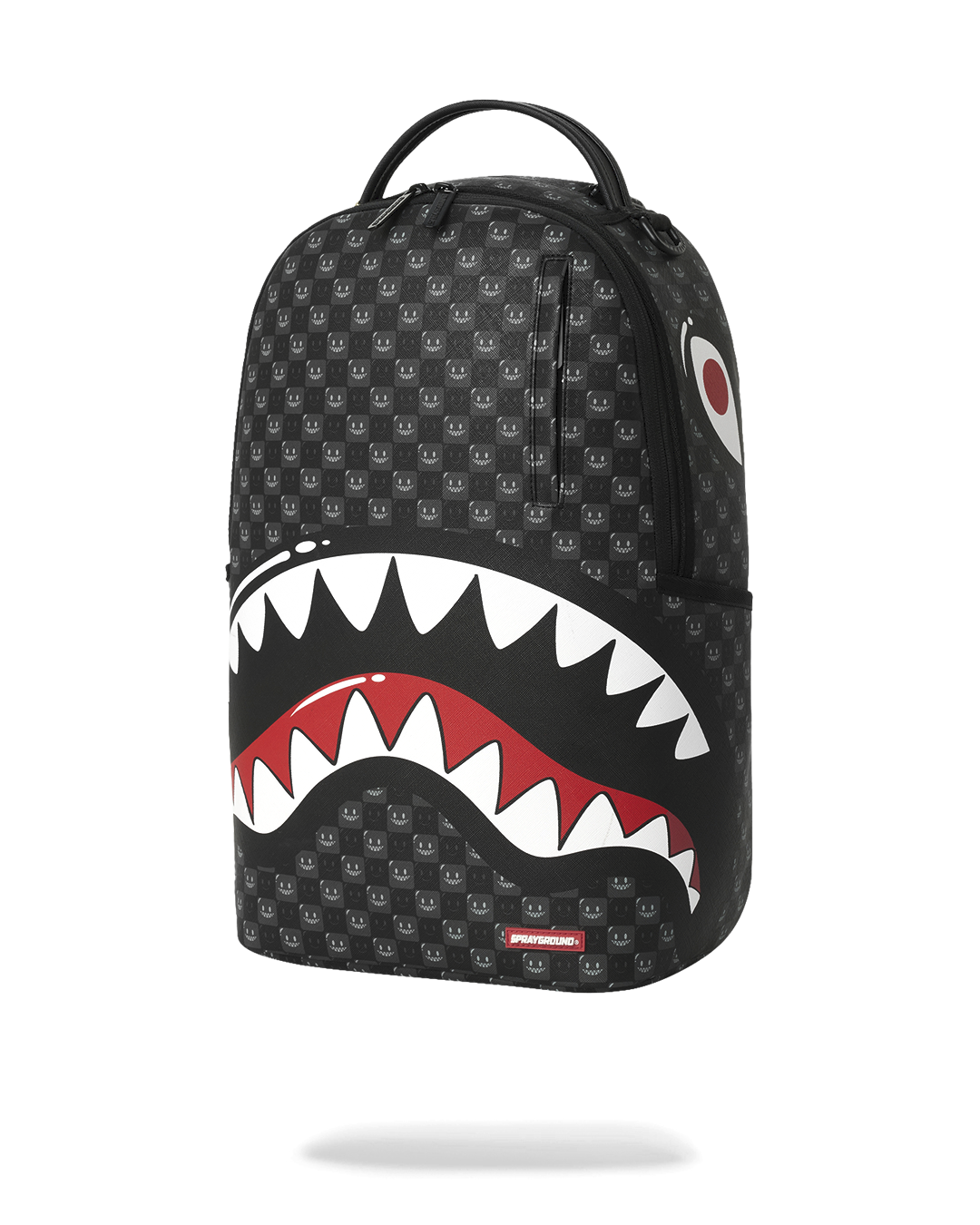 SPRAYGROUND® BACKPACK SHARKS IN PARIS WTF BUBBLY BLACK CHECK BACKPACK