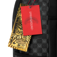 SPRAYGROUND® BACKPACK SHARKS IN PARIS WTF BUBBLY BLACK CHECK BACKPACK