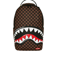 SPRAYGROUNDÂ® BACKPACK SHARKS IN PARIS WTF BUBBLE BROWN CHECK BACKPACK