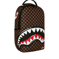 SPRAYGROUNDÂ® BACKPACK SHARKS IN PARIS WTF BUBBLE BROWN CHECK BACKPACK