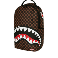 SPRAYGROUNDÂ® BACKPACK SHARKS IN PARIS WTF BUBBLE BROWN CHECK BACKPACK