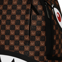 SPRAYGROUNDÂ® BACKPACK SHARKS IN PARIS WTF BUBBLE BROWN CHECK BACKPACK
