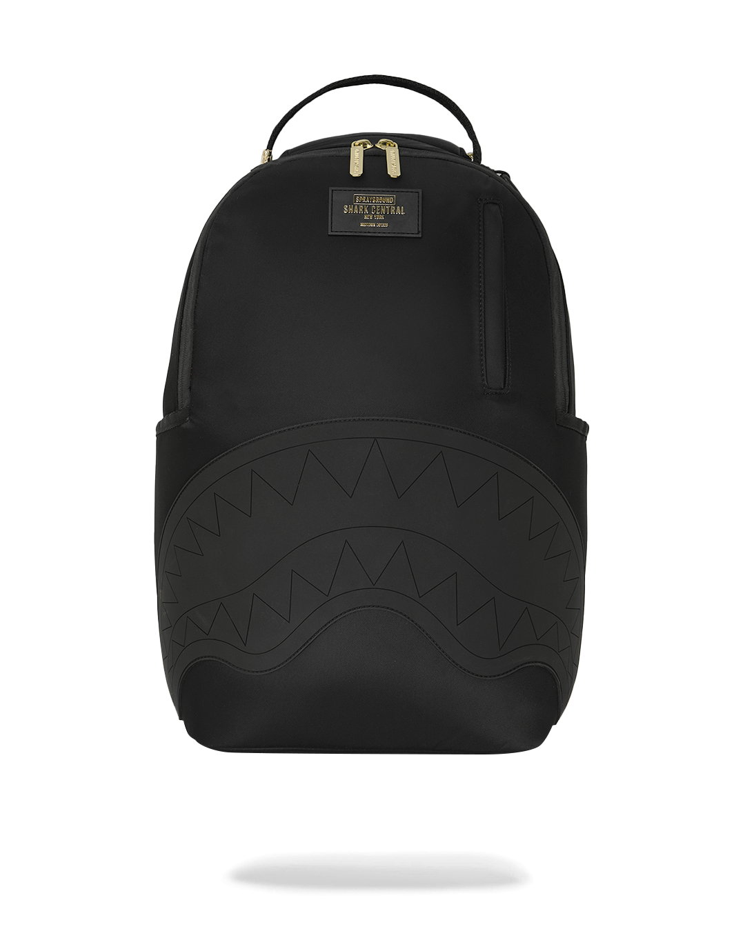 SPRAYGROUND® BACKPACK SHARK CENTRAL GOLD LETTERING BACKPACK